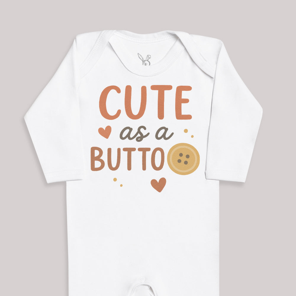 Cute As A Button - Baby Bodysuit (Choice of Style)