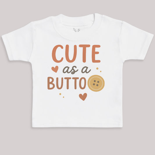 Cute As A Button - Baby Bodysuit (Choice of Style)