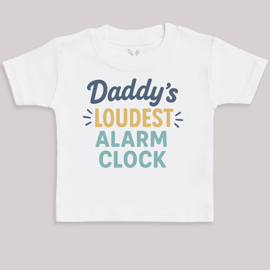 Daddys Loudest Alarm Clock - Baby Bodysuit (Choice of Style)