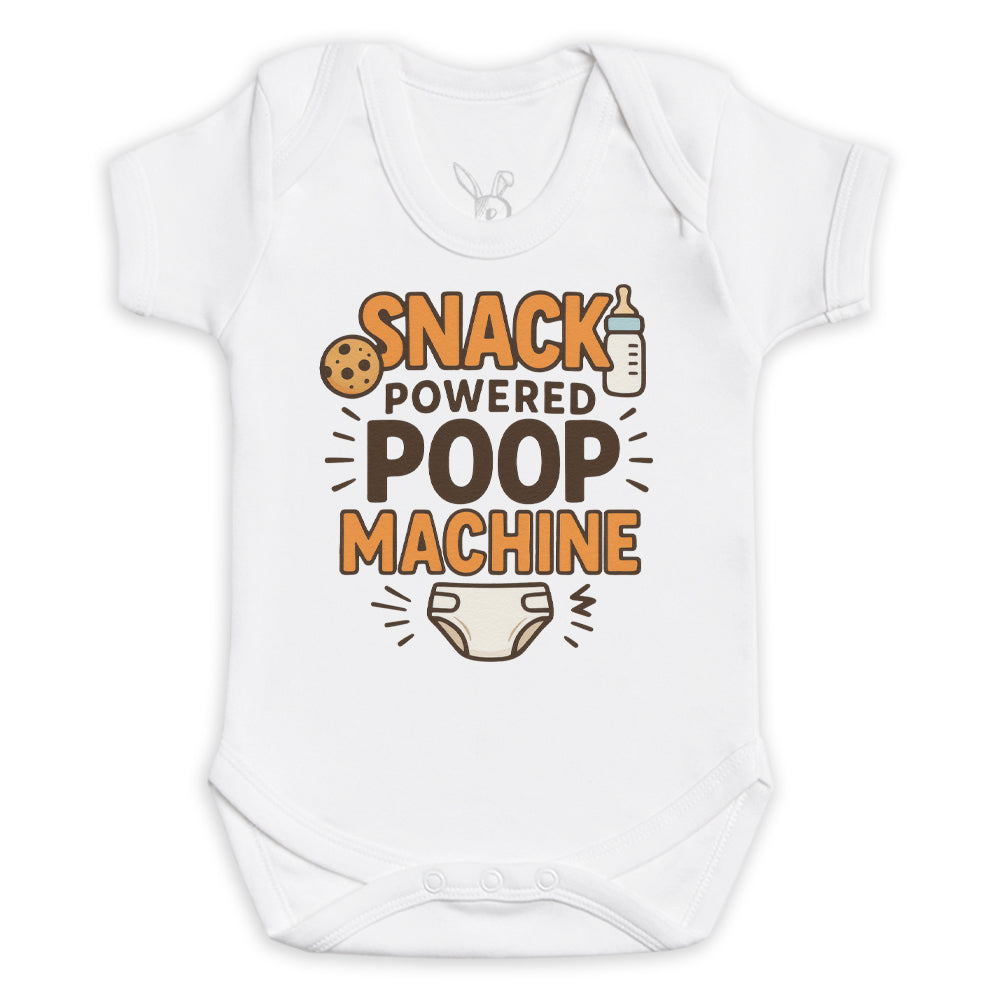Snack Powered Poop Machine - Baby Bodysuit (Choice of Style)