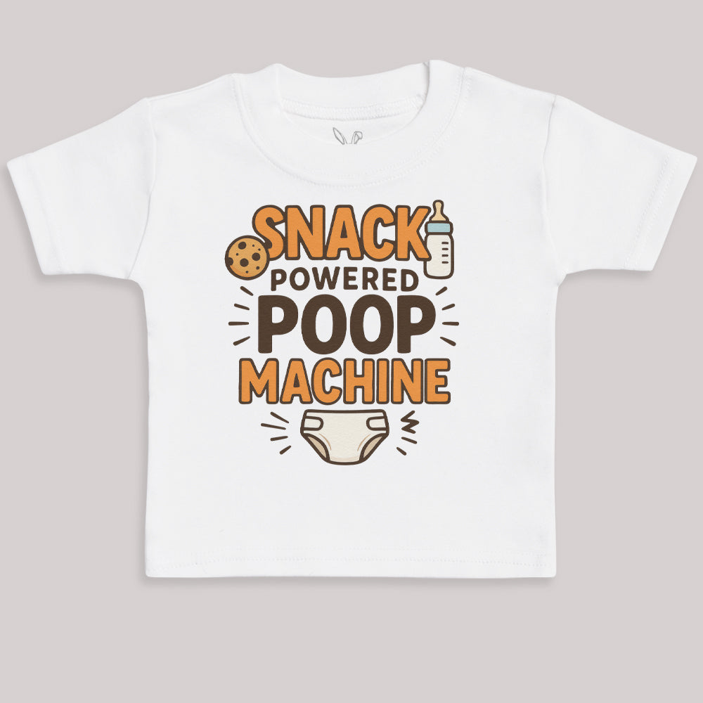 Snack Powered Poop Machine - Baby Bodysuit (Choice of Style)