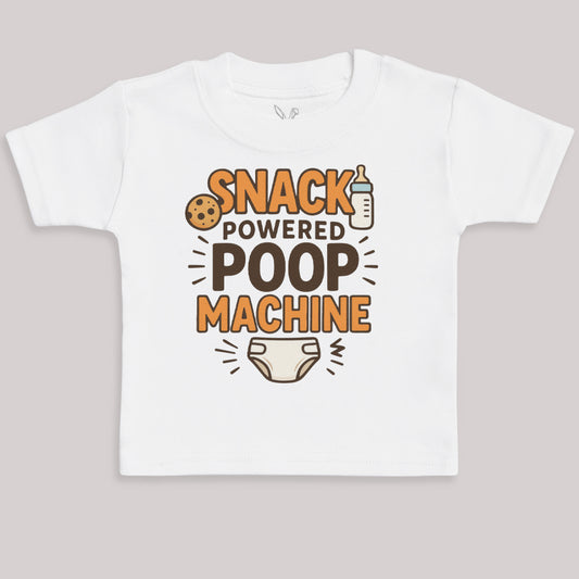 Snack Powered Poop Machine - Baby Bodysuit (Choice of Style)