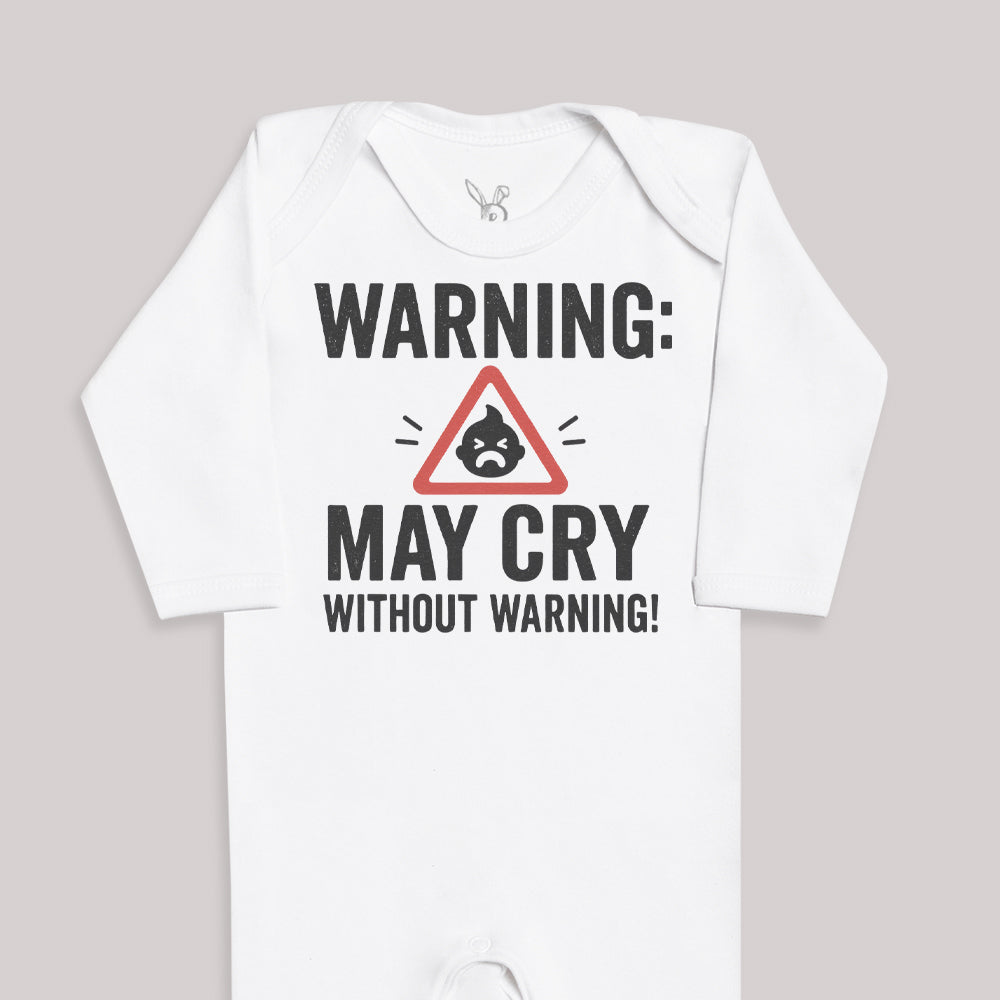 Warning May Cry Without Warning - Baby Bodysuit (Choice of Style)