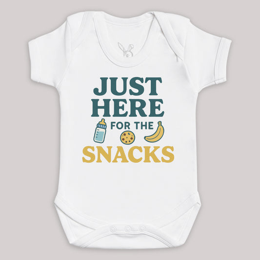 Just Here For The Snacks - Baby Bodysuit (Choice of Style)