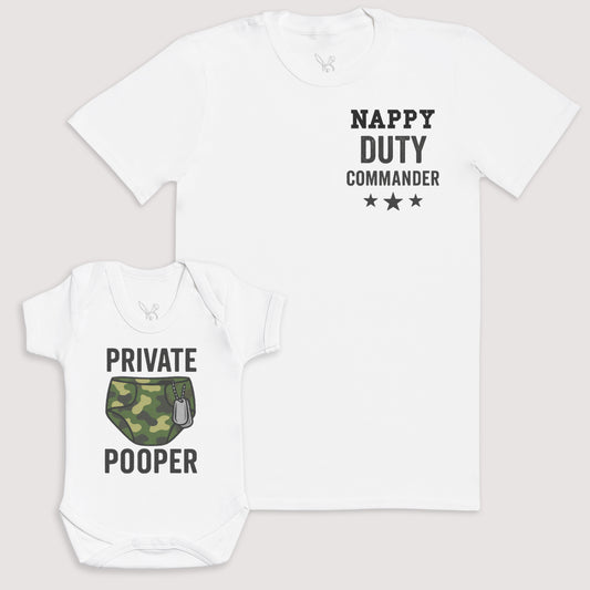 Private Pooper - Baby Gift Set - Baby Bodysuit Gift Set