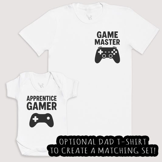 Apprentice Gamer - Baby Gift Set - Baby Bodysuit Gift Set