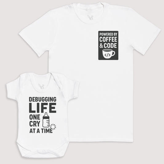 Debugging Life One Cry At A Time - Baby Gift Set - Baby Bodysuit Gift Set