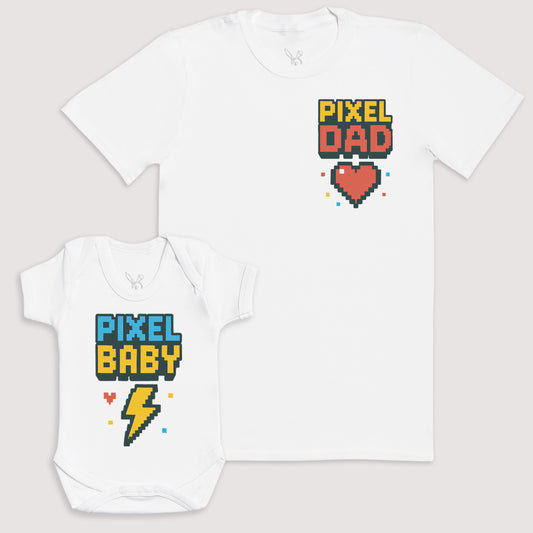Pixel Baby - Baby Gift Set - Baby Bodysuit Gift Set