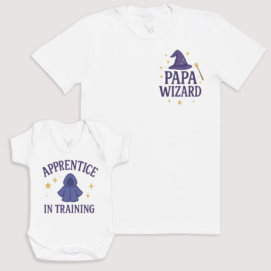 Appretnice Wizard In Training - Baby Gift Set - Baby Bodysuit Gift Set