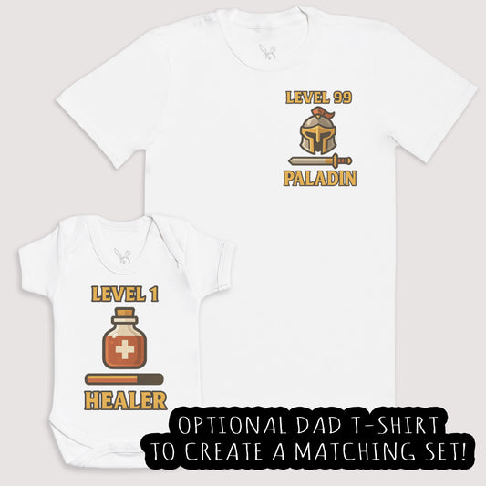 Level 1 Healer - Baby Gift Set - Baby Bodysuit Gift Set