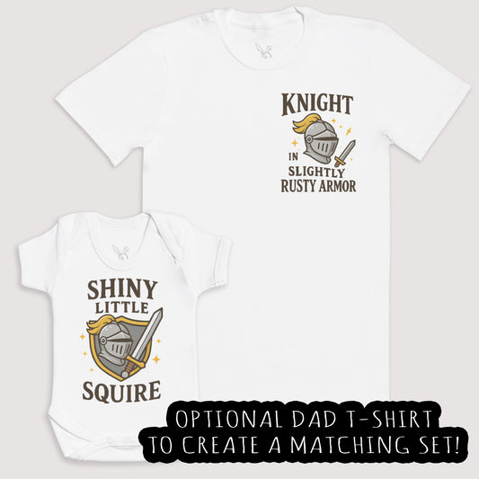 Shiny Little Squire - Baby Gift Set - Baby Bodysuit Gift Set