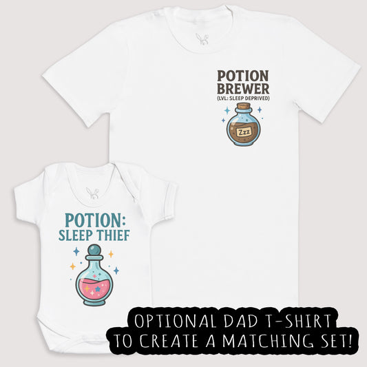 Potion Sleep Thief - Baby Gift Set - Baby Bodysuit Gift Set