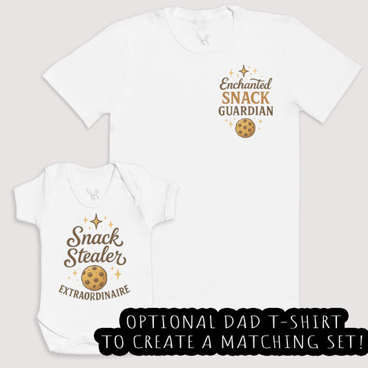 Snack Stealer - Baby Gift Set - Baby Bodysuit Gift Set