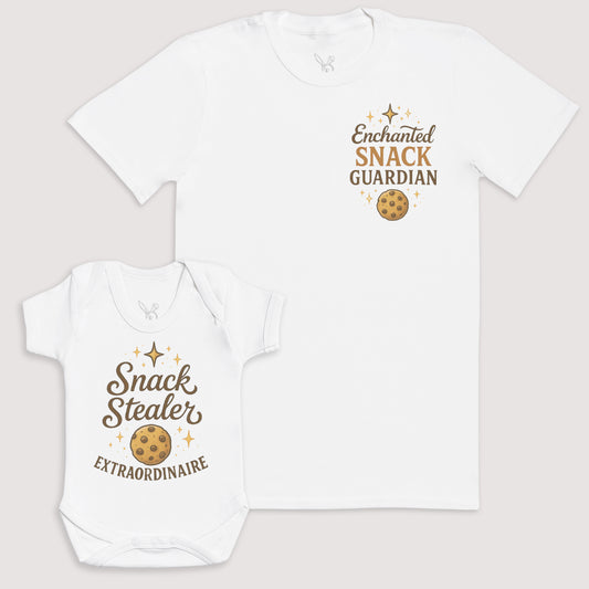 Snack Stealer - Baby Gift Set - Baby Bodysuit Gift Set