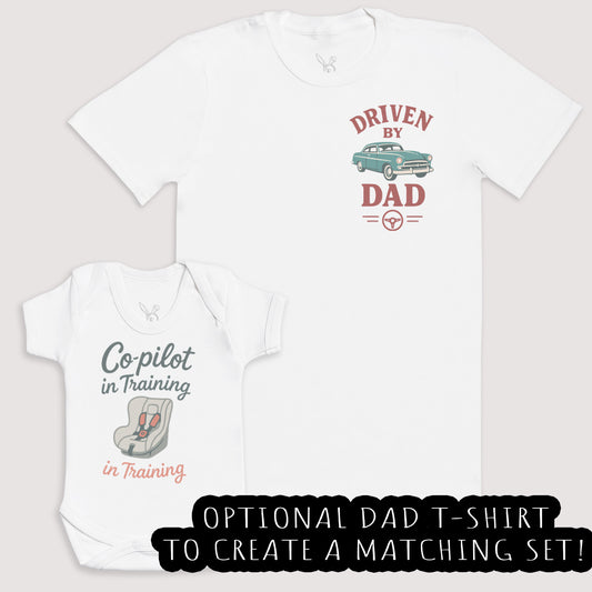 Co-Pilot In Training - Baby Gift Set - Baby Bodysuit Gift Set