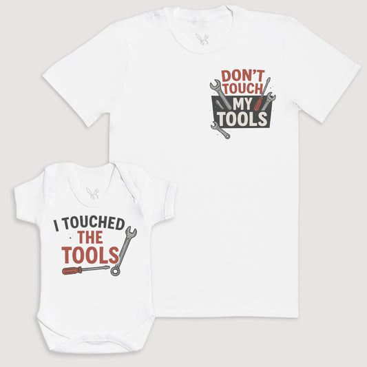 I Touched The Tools - Baby Gift Set - Baby Bodysuit Gift Set