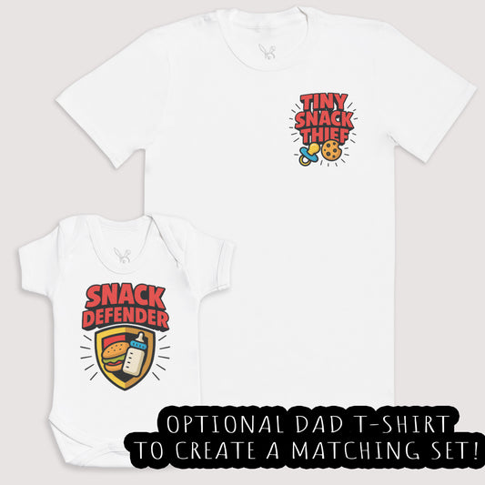 Snack Defender - Baby Gift Set - Baby Bodysuit Gift Set