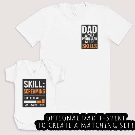 Skill Screaming - Baby Gift Set - Baby Bodysuit Gift Set