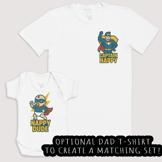 Nappy Dude - Baby Gift Set - Baby Bodysuit Gift Set
