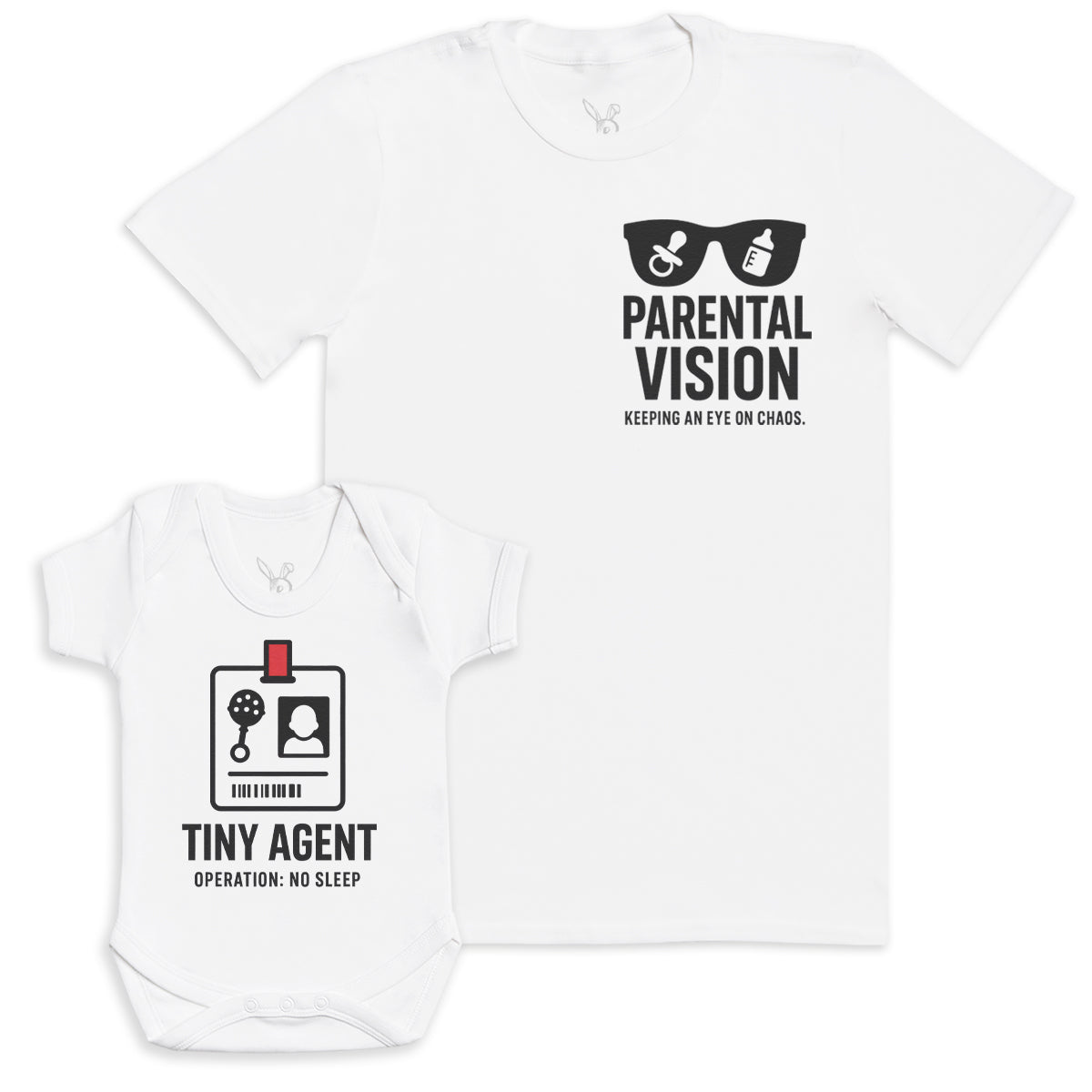 Tiny Agent - Baby Gift Set - Baby Bodysuit Gift Set