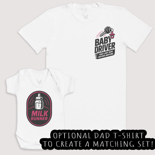 Milk Runner - Baby Gift Set - Baby Bodysuit Gift Set