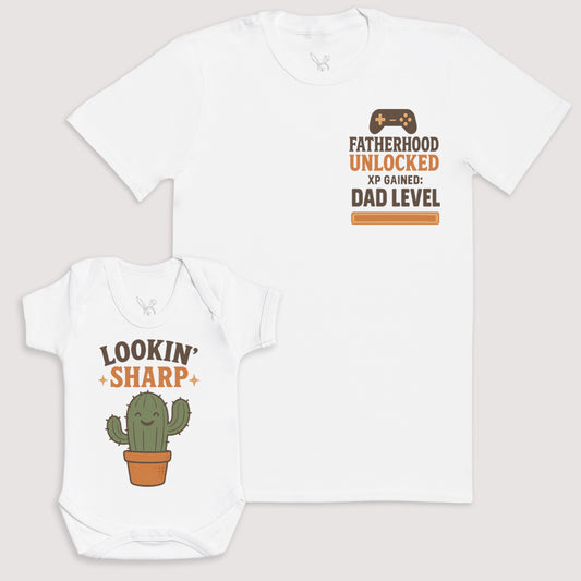 Lookin' Sharp - Baby Gift Set - Baby Bodysuit Gift Set