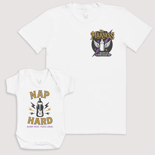 Nap Hard - Baby Gift Set - Baby Bodysuit Gift Set