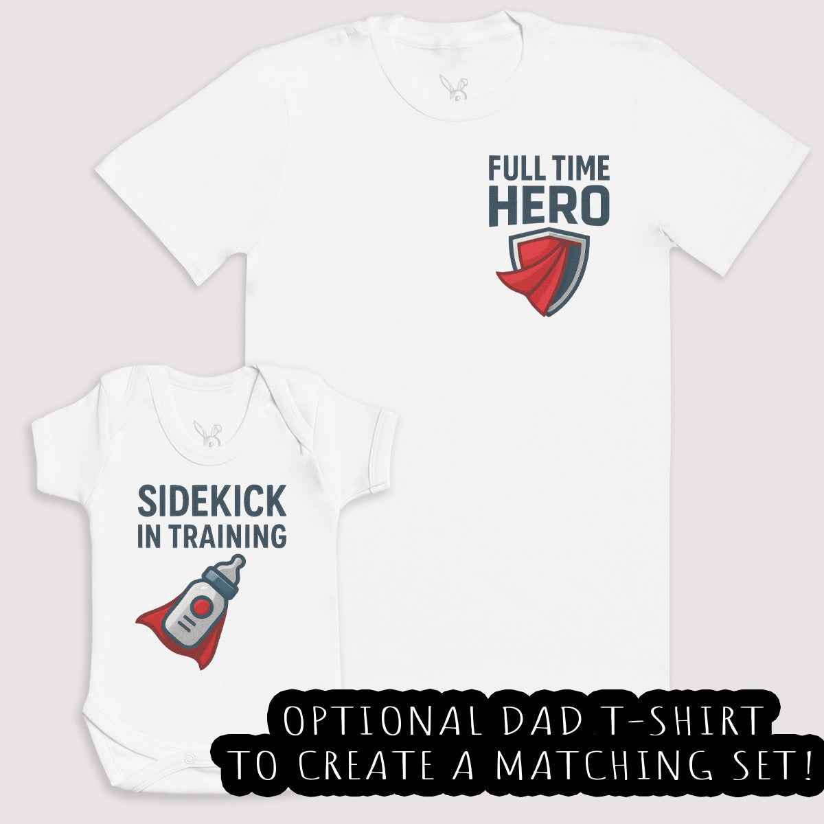 Sidekick In Training - Baby Gift Set - Baby Bodysuit Gift Set