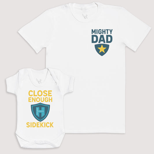 Close Enough Sidekick - Baby Gift Set - Baby Bodysuit Gift Set
