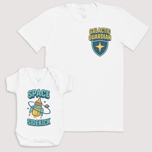 Space Sidekick - Baby Gift Set - Baby Bodysuit Gift Set