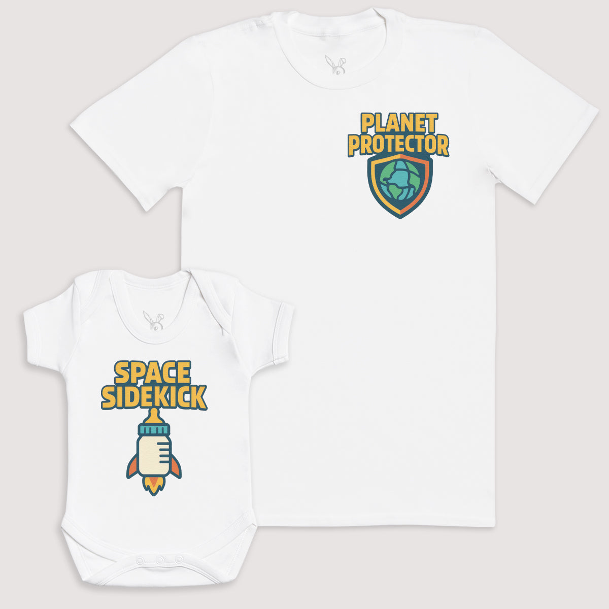 Space Sidekick - Baby Gift Set - Baby Bodysuit Gift Set