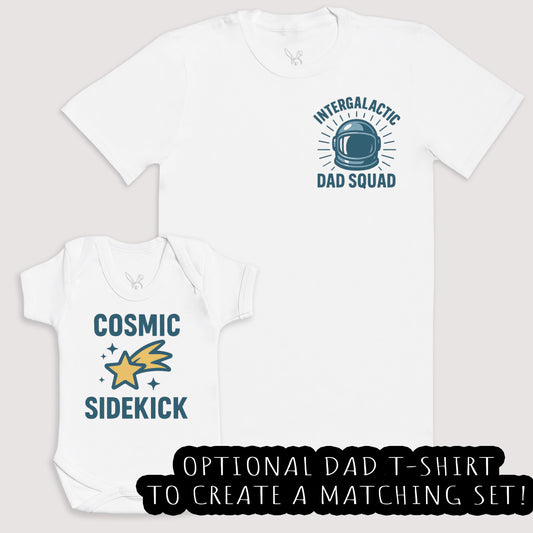Cosmic Sidekick - Baby Gift Set - Baby Bodysuit Gift Set
