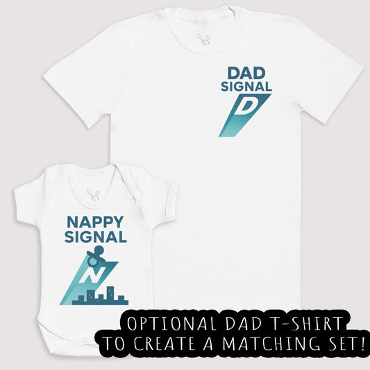 Nappy Signal - Baby Gift Set - Baby Bodysuit Gift Set