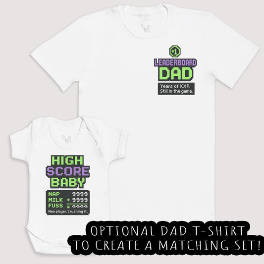 High Score Baby - Baby Gift Set - Baby Bodysuit Gift Set