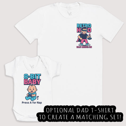 8-Bit Baby - Baby Gift Set - Baby Bodysuit Gift Set