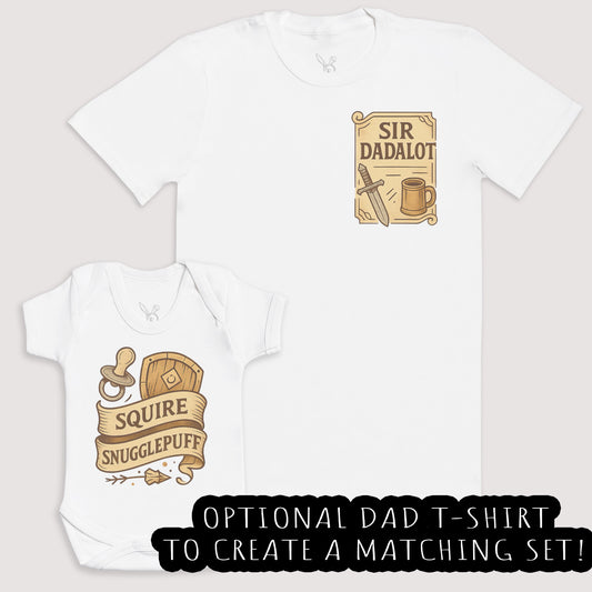 Squire Snugglepuff - Baby Gift Set - Baby Bodysuit Gift Set