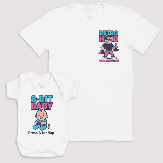 8-Bit Baby - Baby Gift Set - Baby Bodysuit Gift Set