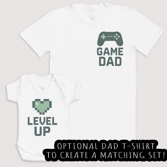 Level Up - Baby Gift Set - Baby Bodysuit Gift Set