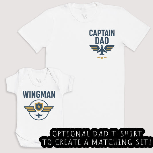 Wingman - Baby Gift Set - Baby Bodysuit Gift Set