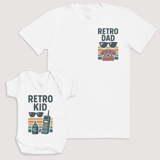 Retro Kid - Baby Gift Set - Baby Bodysuit Gift Set