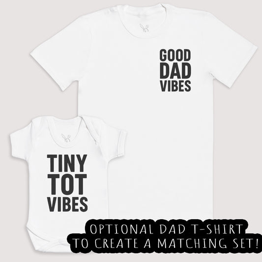 Tiny Tot Vibes - Baby Gift Set - Baby Bodysuit Gift Set