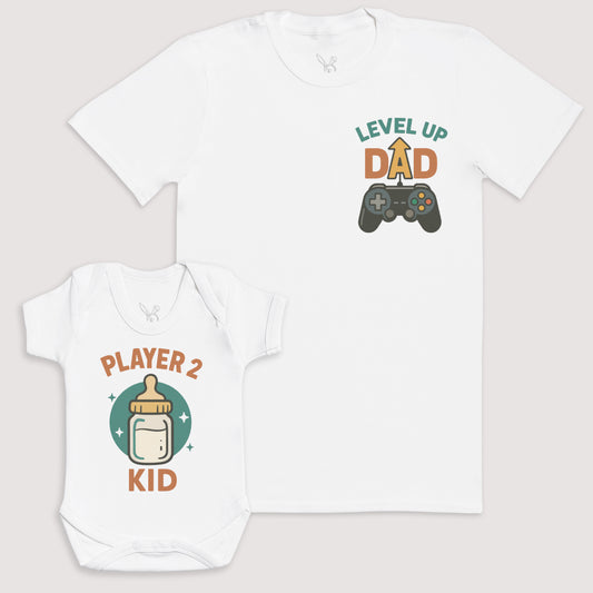 Player 2 Kid - Baby Gift Set - Baby Bodysuit Gift Set