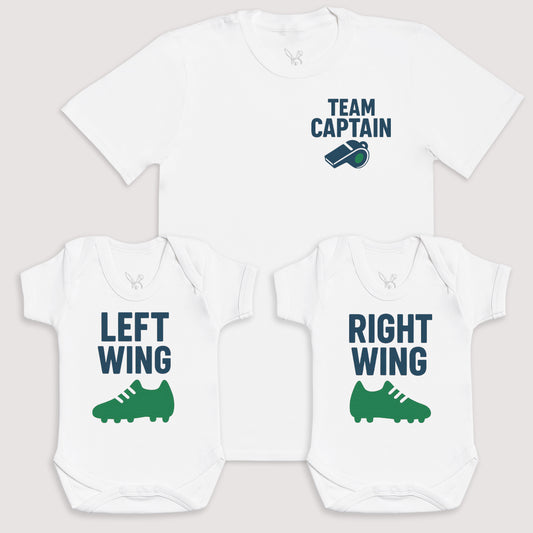Left Wing Right Wing - Baby Gift Set - Baby Bodysuit Gift Set