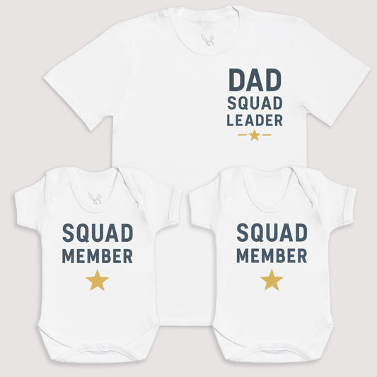 Squad Members - Baby Gift Set - Baby Bodysuit Gift Set