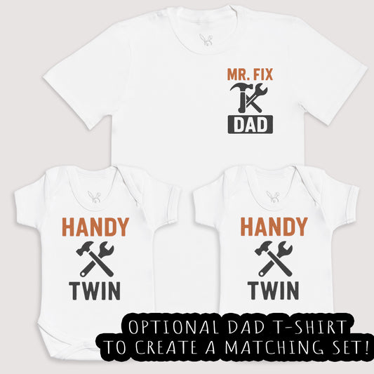 Handy Twins - Baby Gift Set - Baby Bodysuit Gift Set