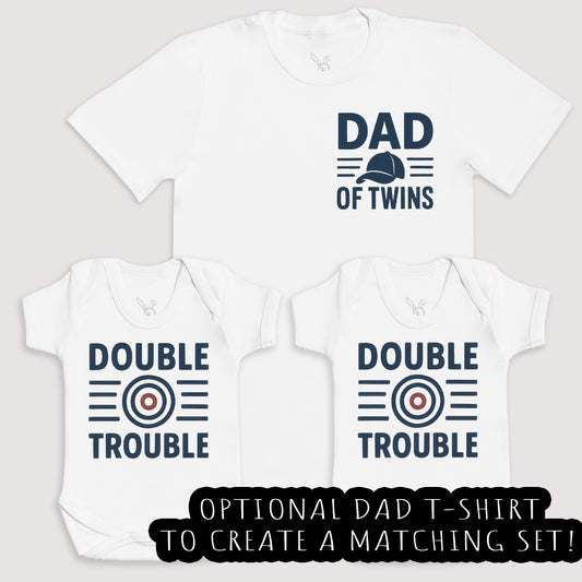 Double Trouble - Baby Gift Set - Baby Bodysuit Gift Set