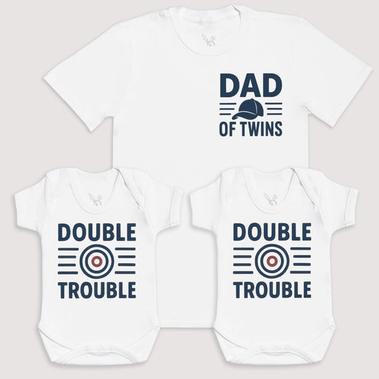 Double Trouble - Baby Gift Set - Baby Bodysuit Gift Set
