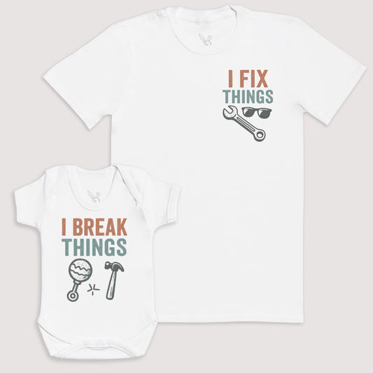 I Break Things - Baby Gift Set - Baby Bodysuit Gift Set