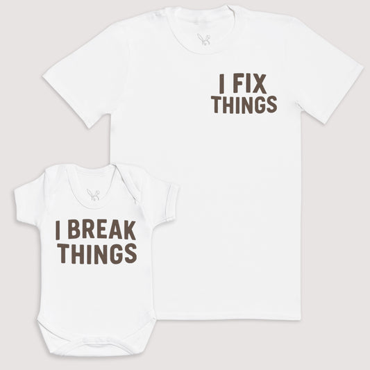 I Break Things - Baby Gift Set - Baby Bodysuit Gift Set