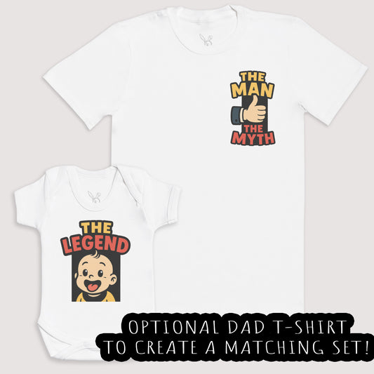 The Legend - Baby Gift Set - Baby Bodysuit Gift Set